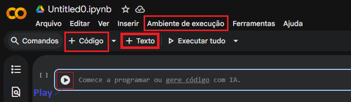 Comandos Notebook Google Colab